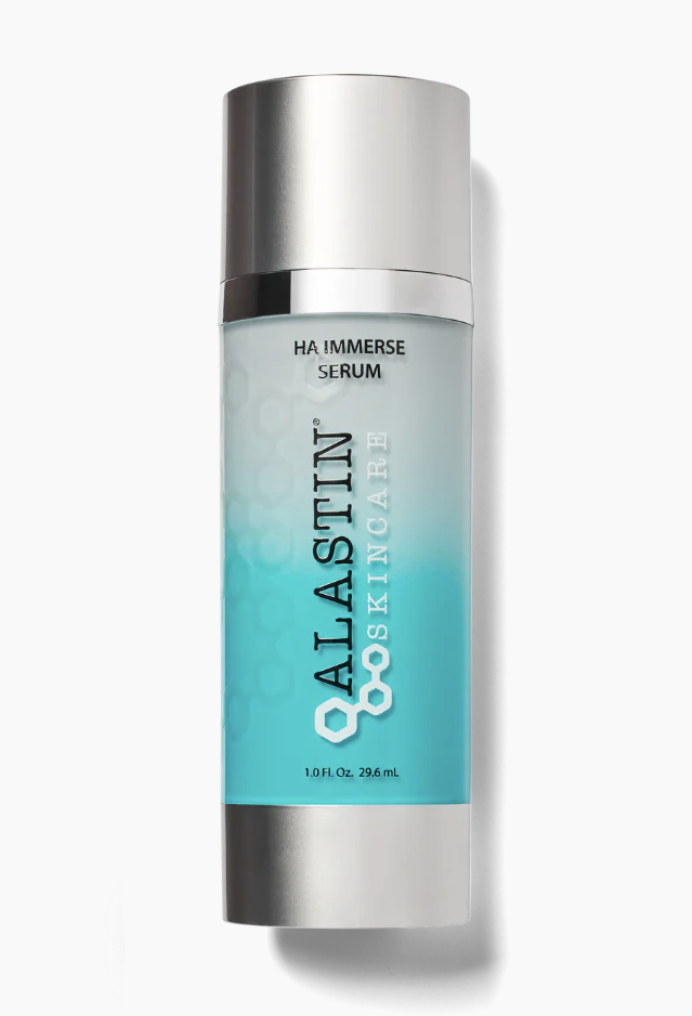 Alastin HA Immerse Serum, perfect for deep hydration on sensitive, acne-prone skin.